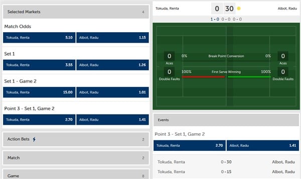 Sunbet Live Betting
